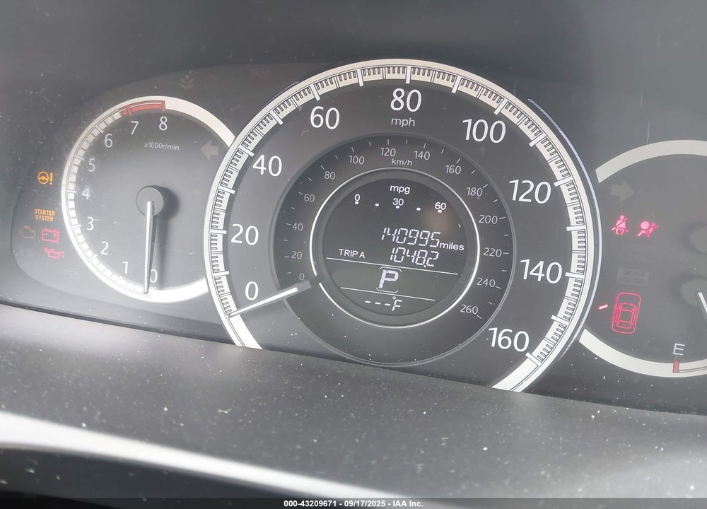 2014 HONDA ACCORD VIN: 1HGCR2F89EA212975