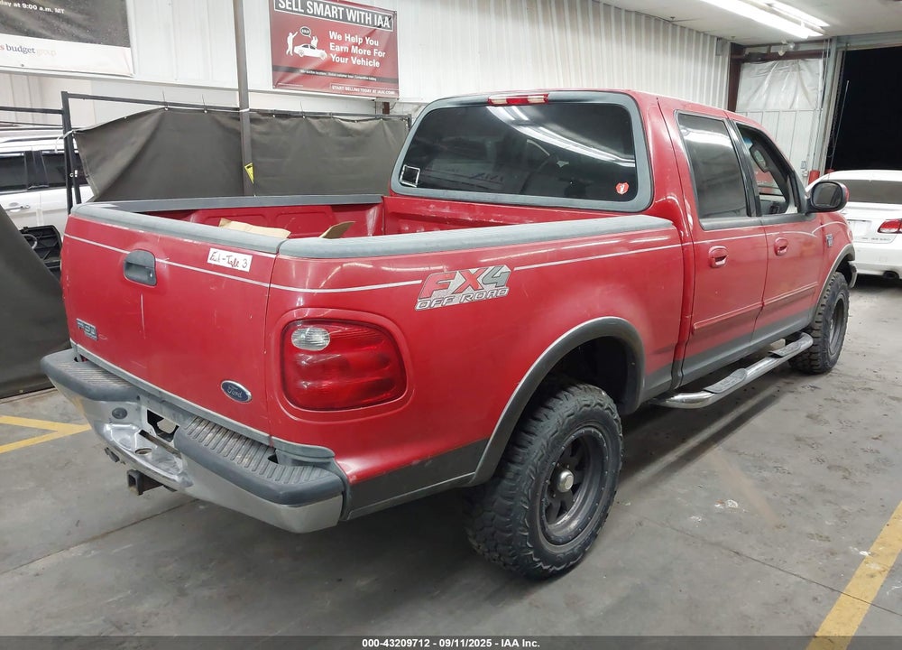 2002 FORD F-150 LARIAT/XLT VIN: 1FTRW08L82KD18587