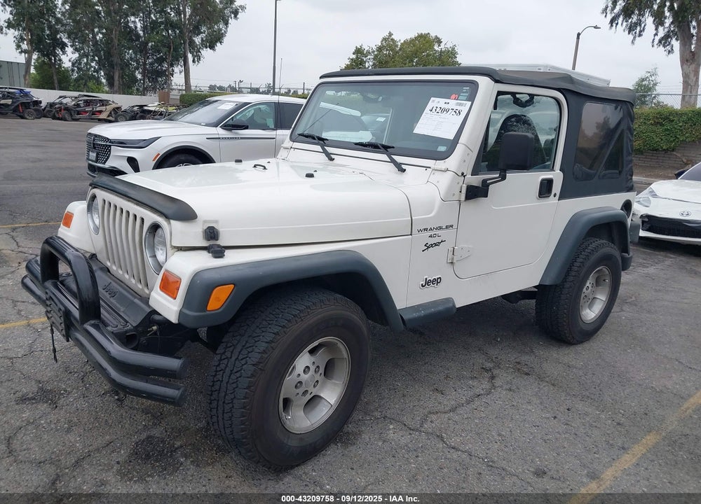 2001 JEEP WRANGLER SPORT VIN: 1J4FA49S51P365974