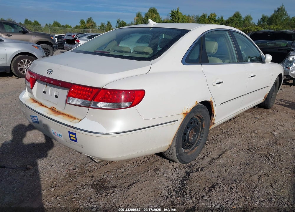 2009 HYUNDAI AZERA VIN: KMHFC46D09A351075