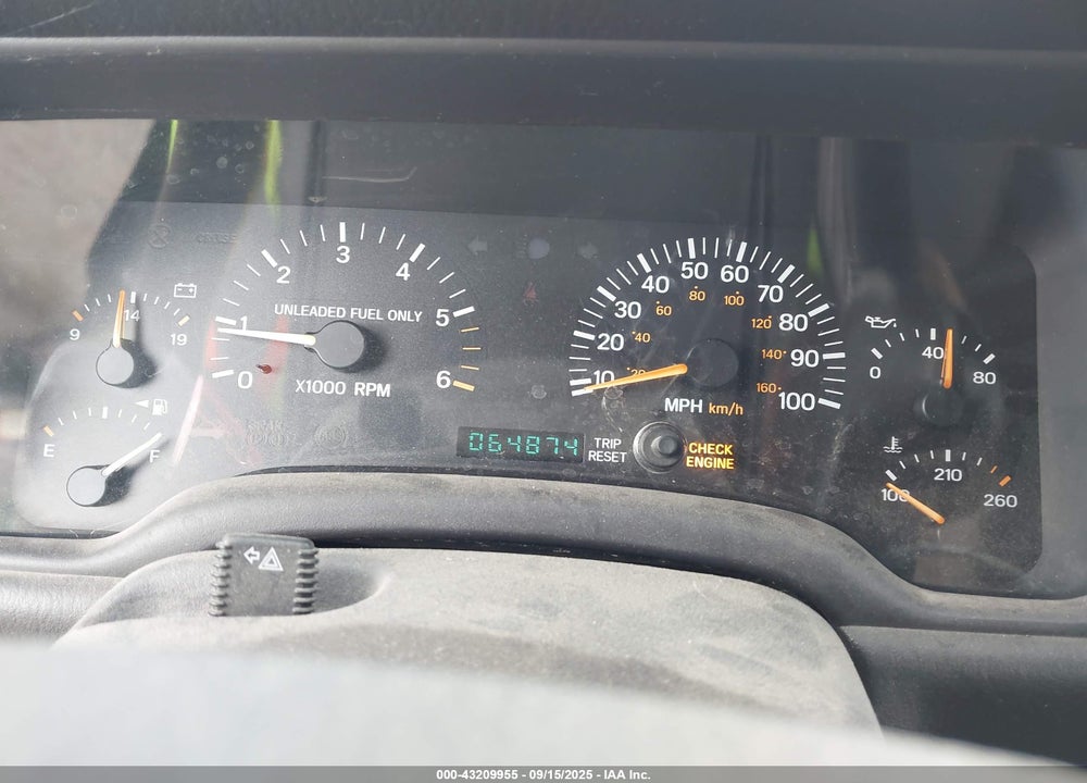 1998 JEEP CHEROKEE CLASSIC/LIMITED/SPORT VIN: 1J4FT68S4WL120752