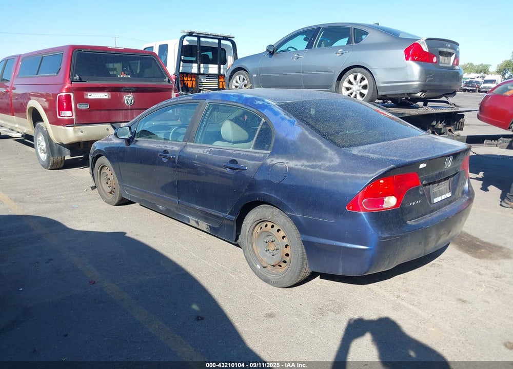 2007 HONDA CIVIC LX VIN: JHMFA165X7S004845