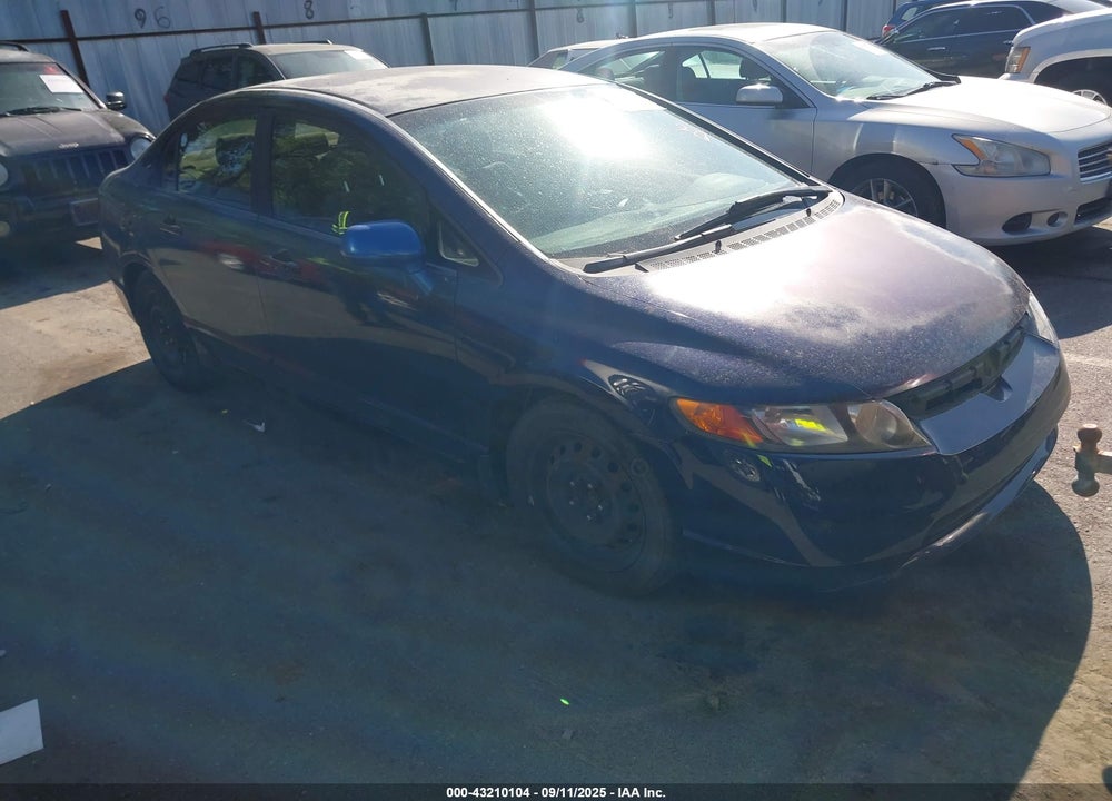 2007 HONDA CIVIC LX VIN: JHMFA165X7S004845