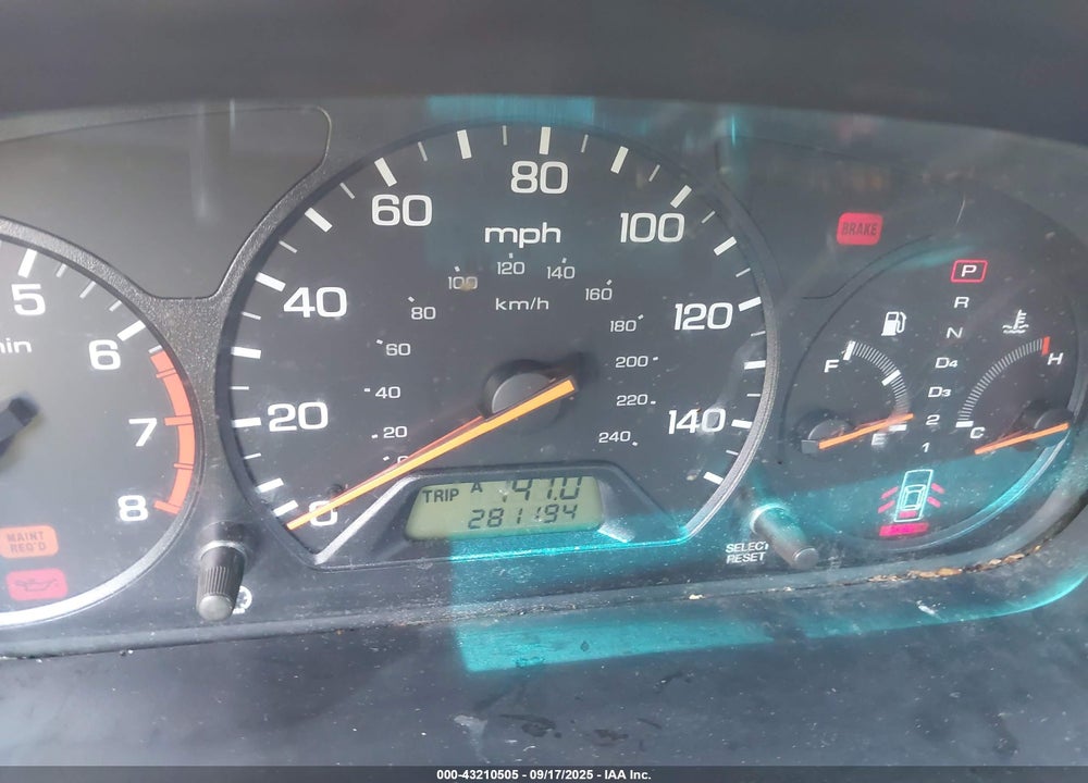 2001 HONDA ACCORD VIN: 1HGCF86631A045856