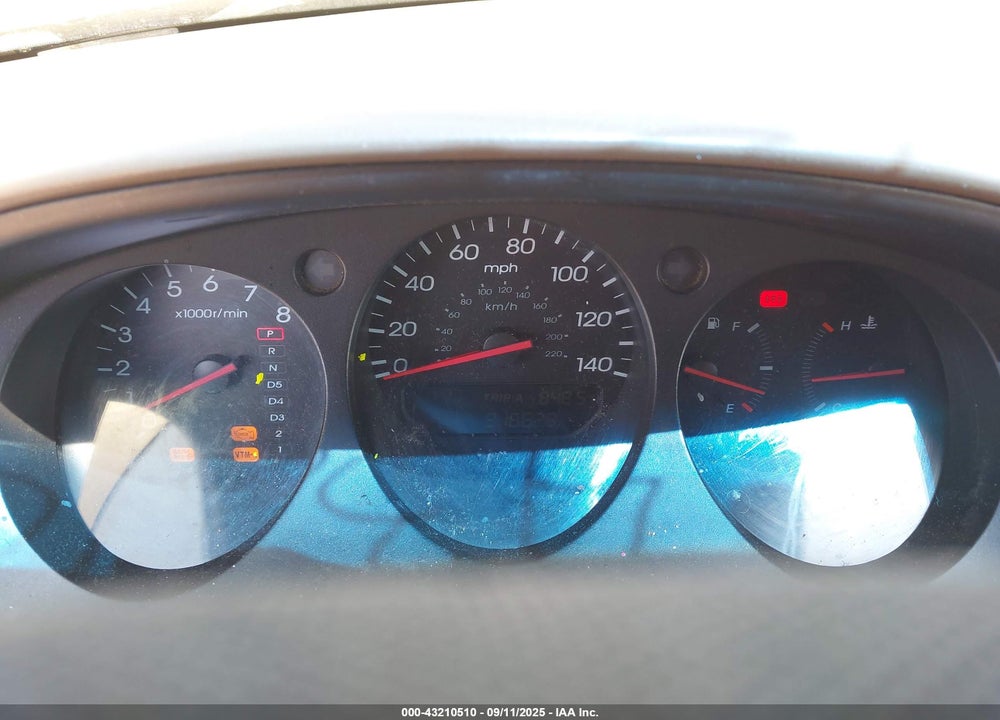 2001 ACURA MDX VIN: 2HNYD18621H518866