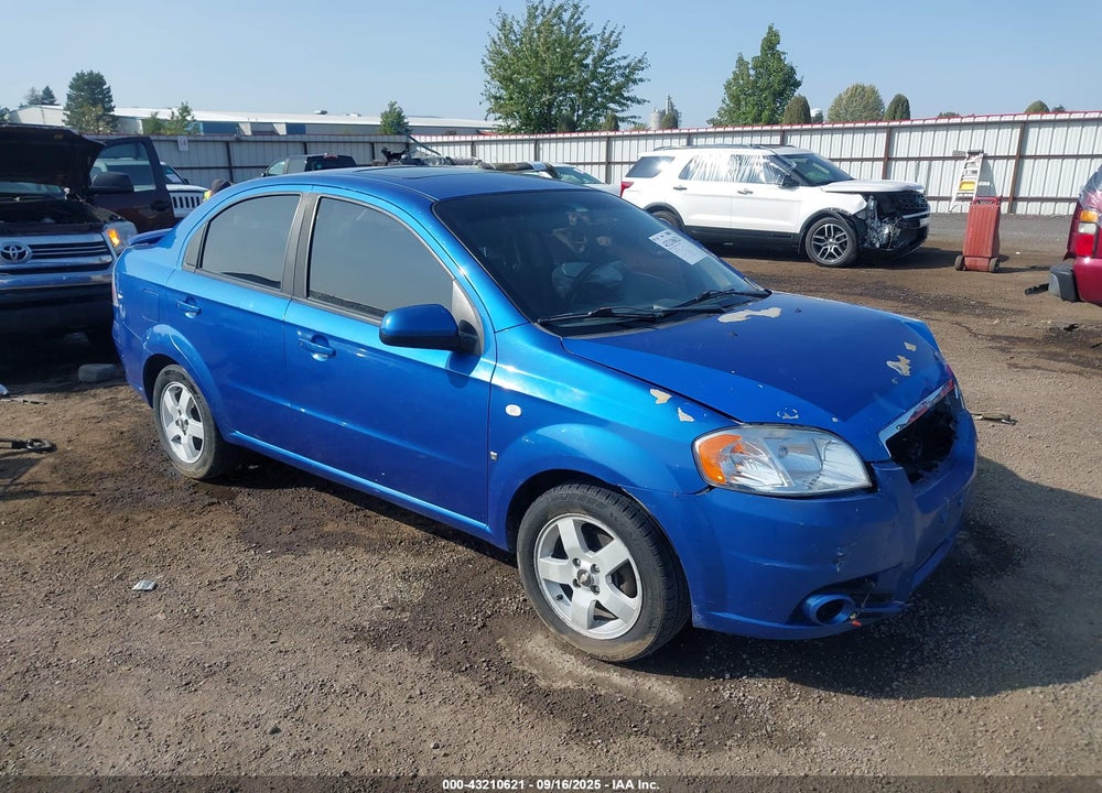 2008 CHEVROLET AVEO LT VIN: KL1TG55698B078545
