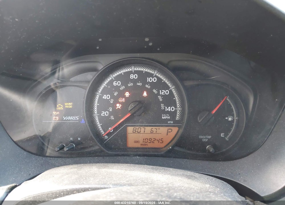 2016 TOYOTA YARIS VIN: VNKKTUD36GA058296