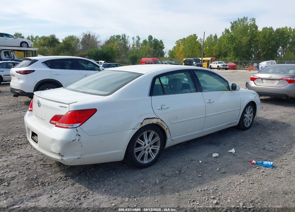2007 TOYOTA AVALON LIMITED VIN: 4T1BK36B57U239040