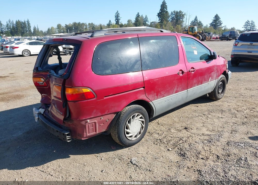 2000 TOYOTA SIENNA LE VIN: 4T3ZF13C7YU228117