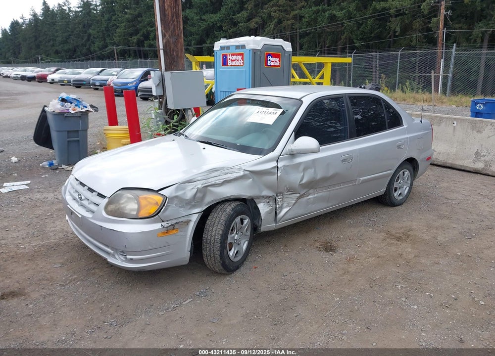 2003 HYUNDAI ACCENT GL VIN: KMHCG45C33U472740