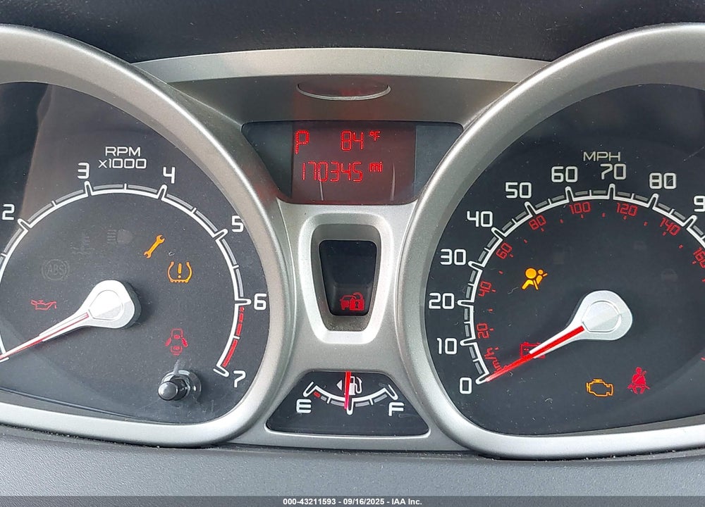 2012 FORD FIESTA VIN: 3FADP4EJ5CM171713