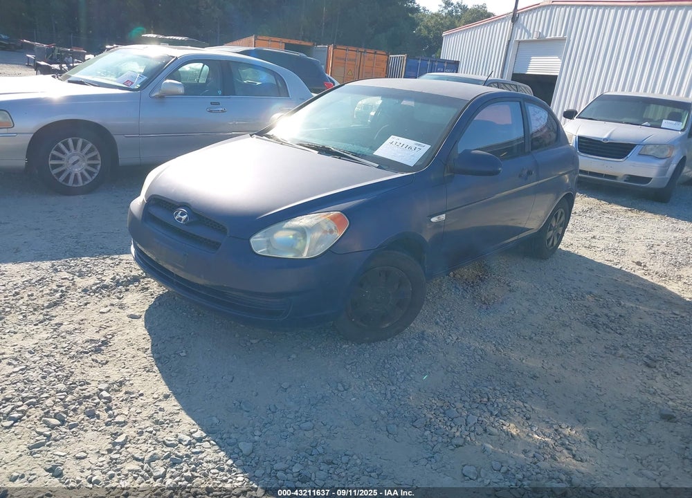 2007 HYUNDAI ACCENT GS VIN: KMHCM36C17U035505