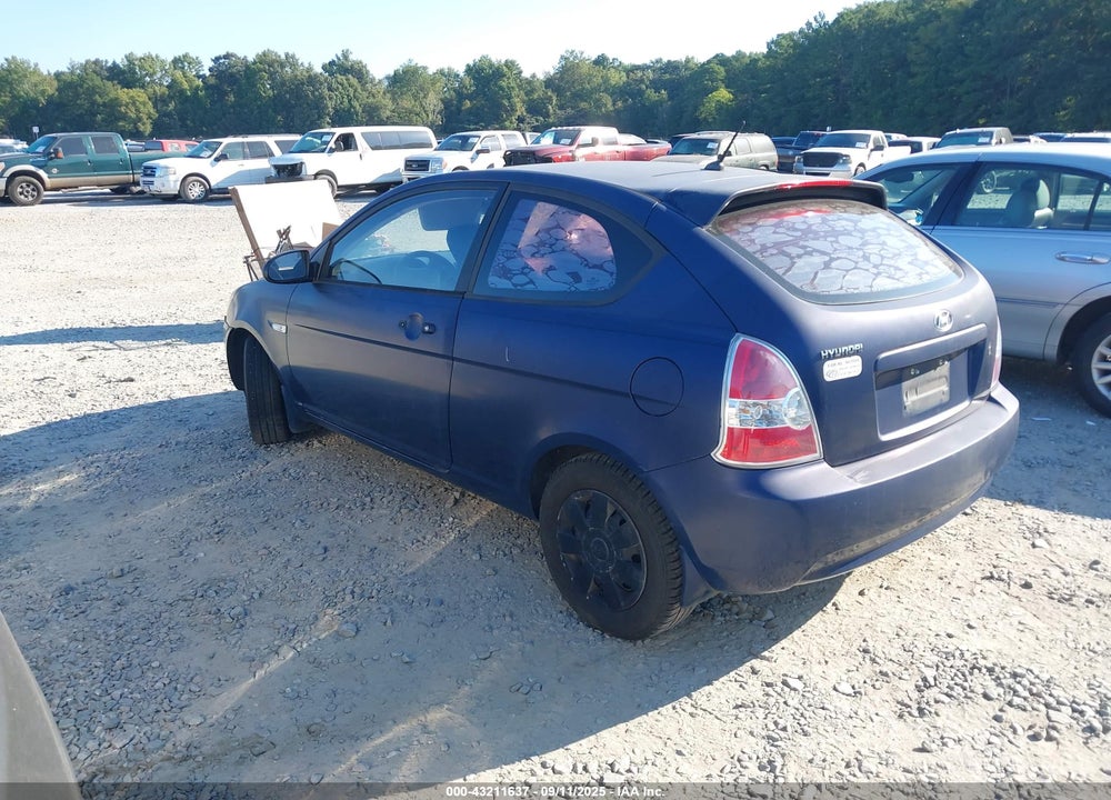 2007 HYUNDAI ACCENT GS VIN: KMHCM36C17U035505