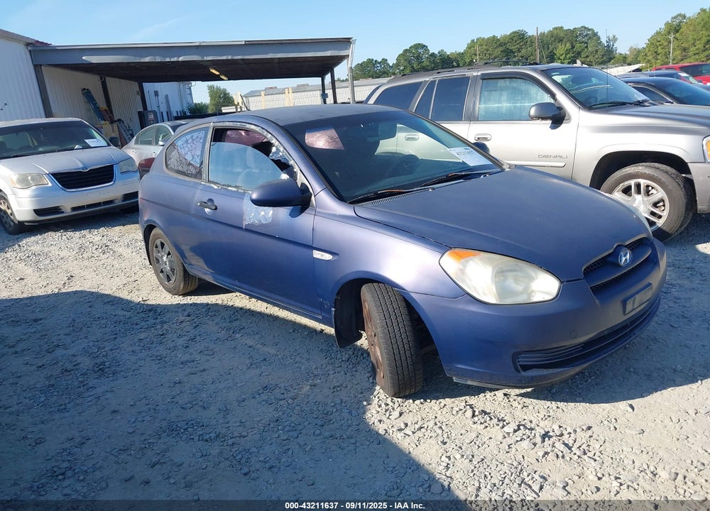 2007 HYUNDAI ACCENT GS VIN: KMHCM36C17U035505