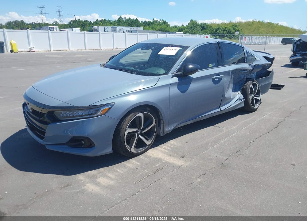 2022 HONDA ACCORD SPORT VIN: 1HGCV1F39NA041736