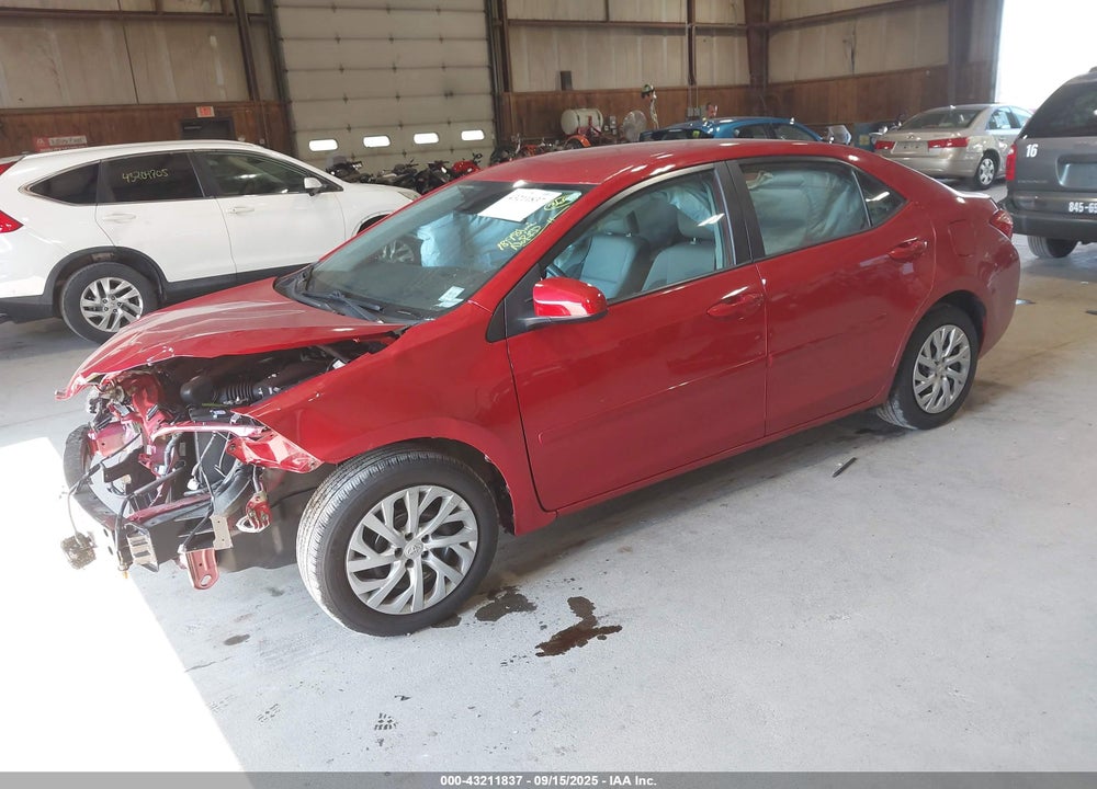 2019 TOYOTA COROLLA LE VIN: 2T1BURHE1KC228535