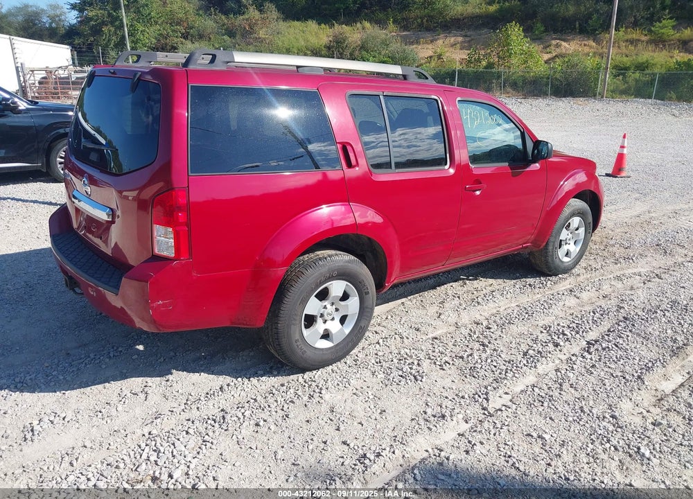 2012 NISSAN PATHFINDER S VIN: 5N1AR1NB4CC609309