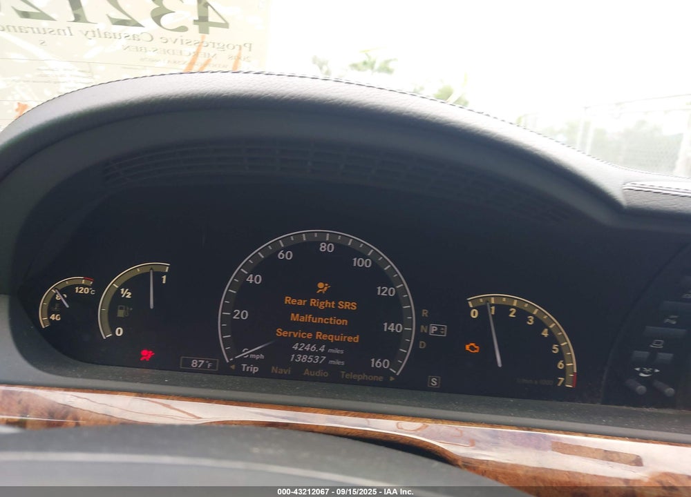 2008 MERCEDES-BENZ S 550 4MATIC VIN: WDDNG86X58A166076