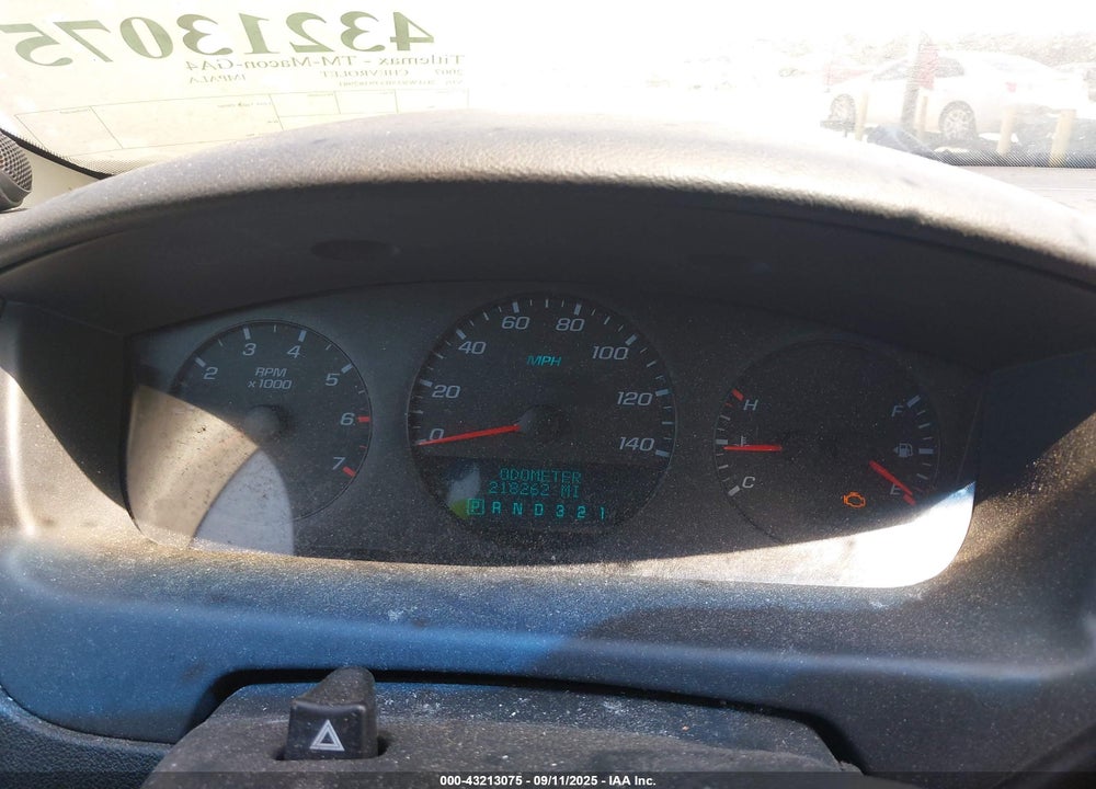 2007 CHEVROLET IMPALA VIN: 2G1WS55R579382981