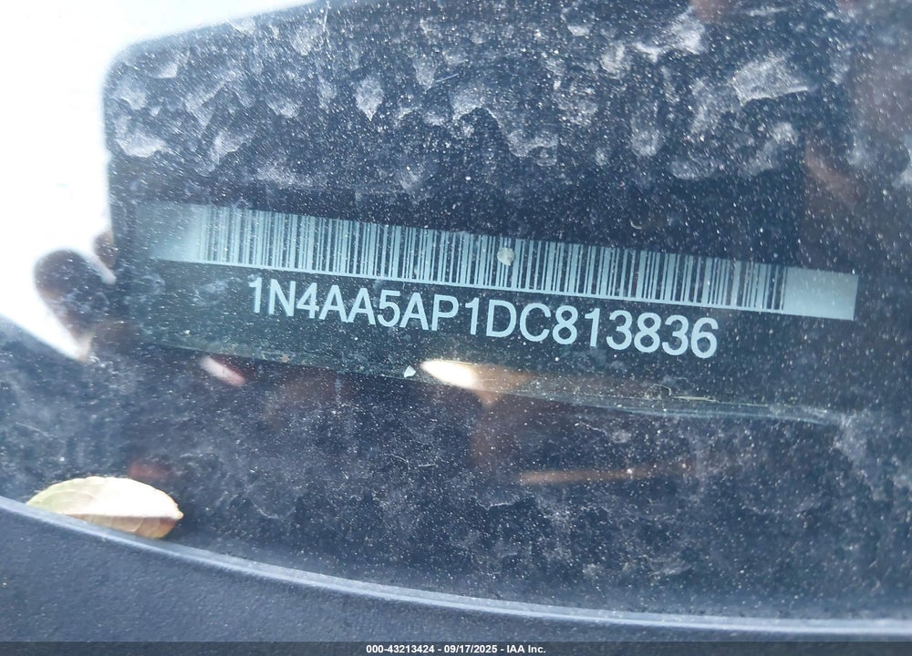 2013 NISSAN MAXIMA VIN: 1N4AA5AP1DC813836