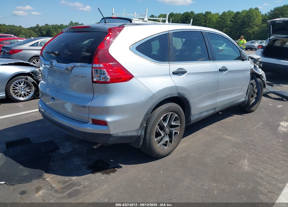 2016 HONDA CR-V SE VIN: 5J6RM4H45GL096267