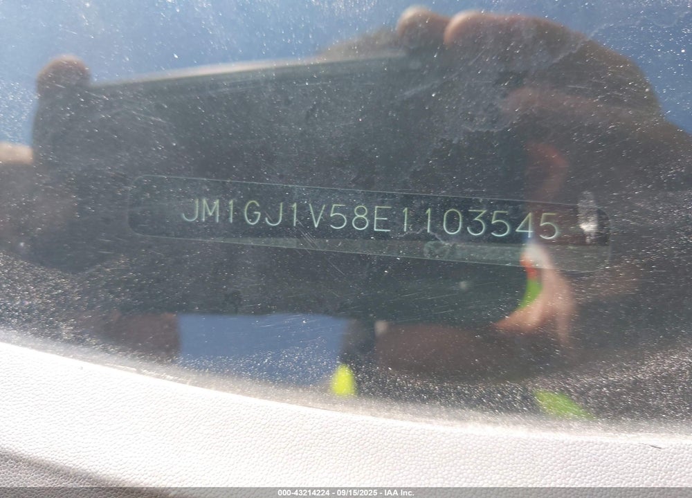 2014 MAZDA 6 VIN: JM1GJ1V58E1103545