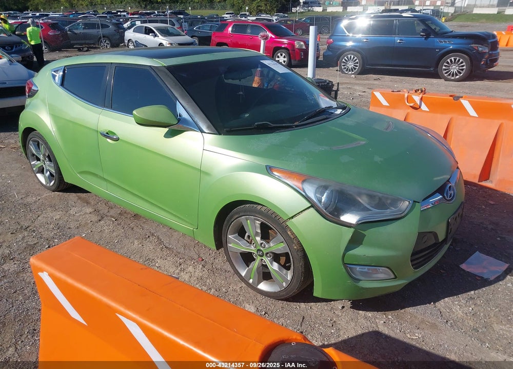 2012 HYUNDAI VELOSTER BASE W/BLACK VIN: KMHTC6AD1CU050309