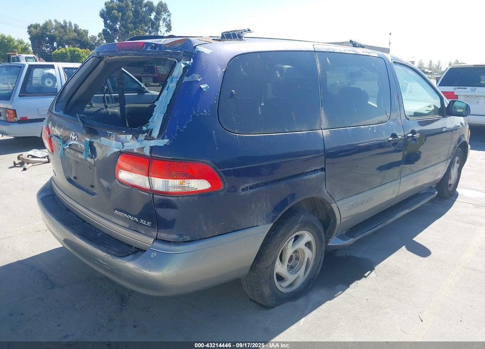 2002 TOYOTA SIENNA XLE VIN: 4T3ZF13C72U436845