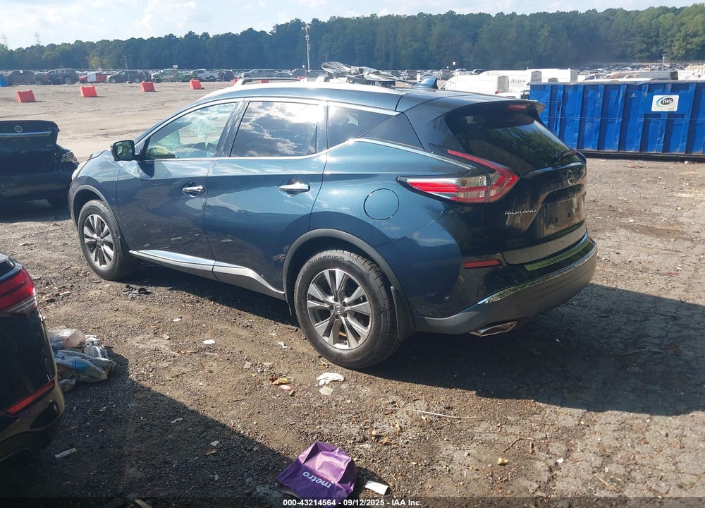 2018 NISSAN MURANO VIN: 5N1AZ2MG3JN169958