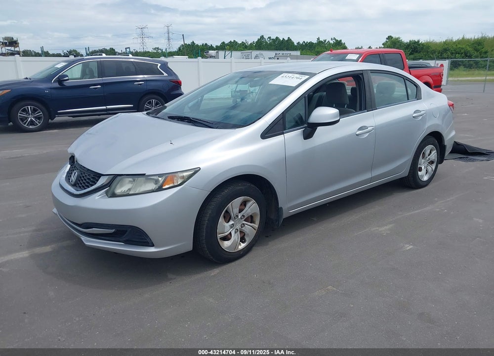 2013 HONDA CIVIC LX VIN: 19XFB2F51DE028129
