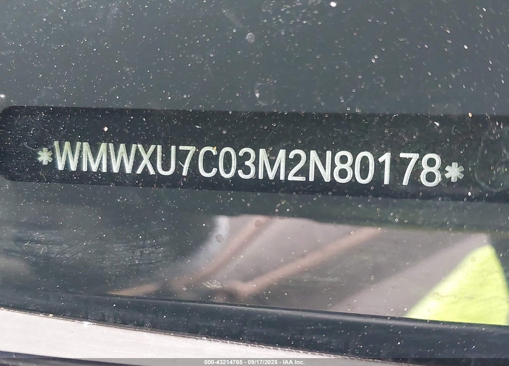 2021 MINI HARDTOP VIN: WMWXU7C03M2N80178