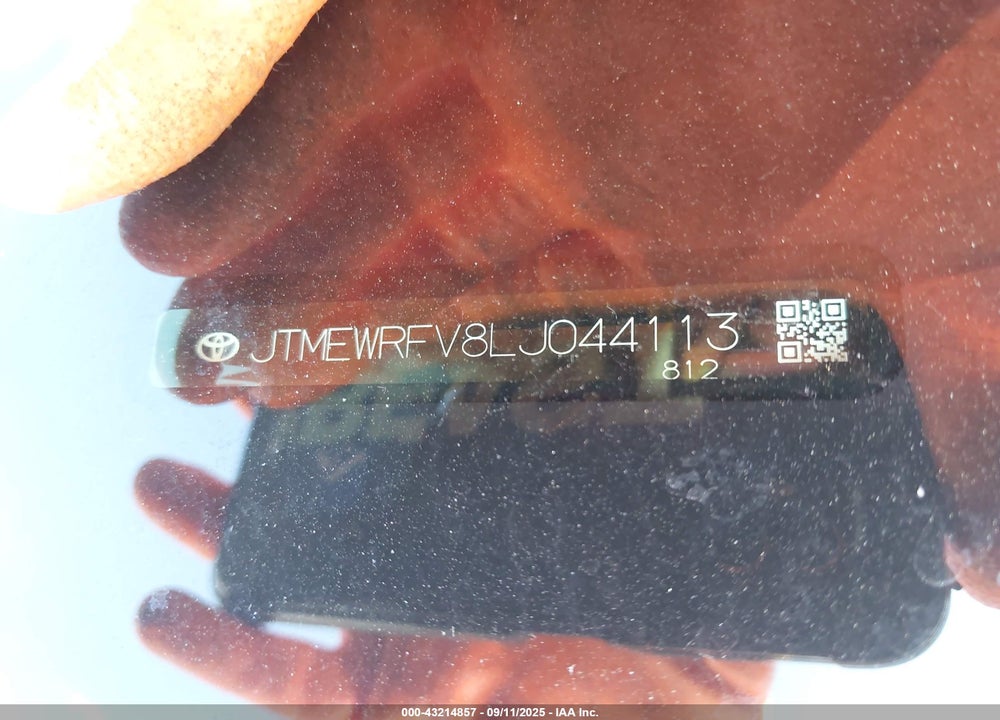 2020 TOYOTA RAV4 HYBRID VIN: JTMEWRFV8LJ044113