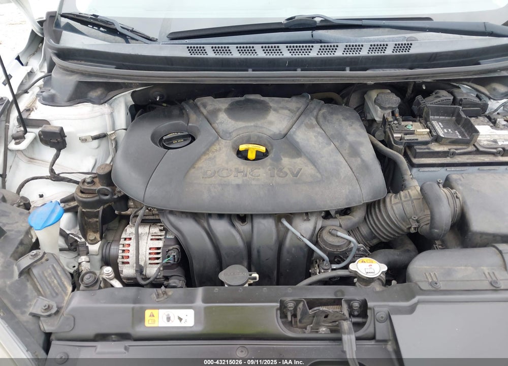 2016 HYUNDAI ELANTRA VIN: 5NPDH4AE0GH665053