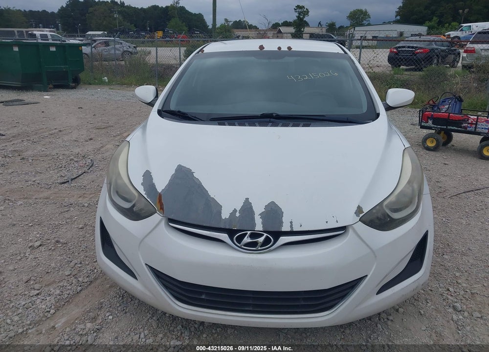 2016 HYUNDAI ELANTRA VIN: 5NPDH4AE0GH665053