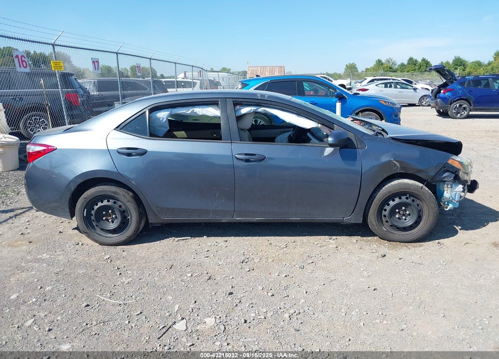 2016 TOYOTA COROLLA VIN: 5YFBURHE9GP480847