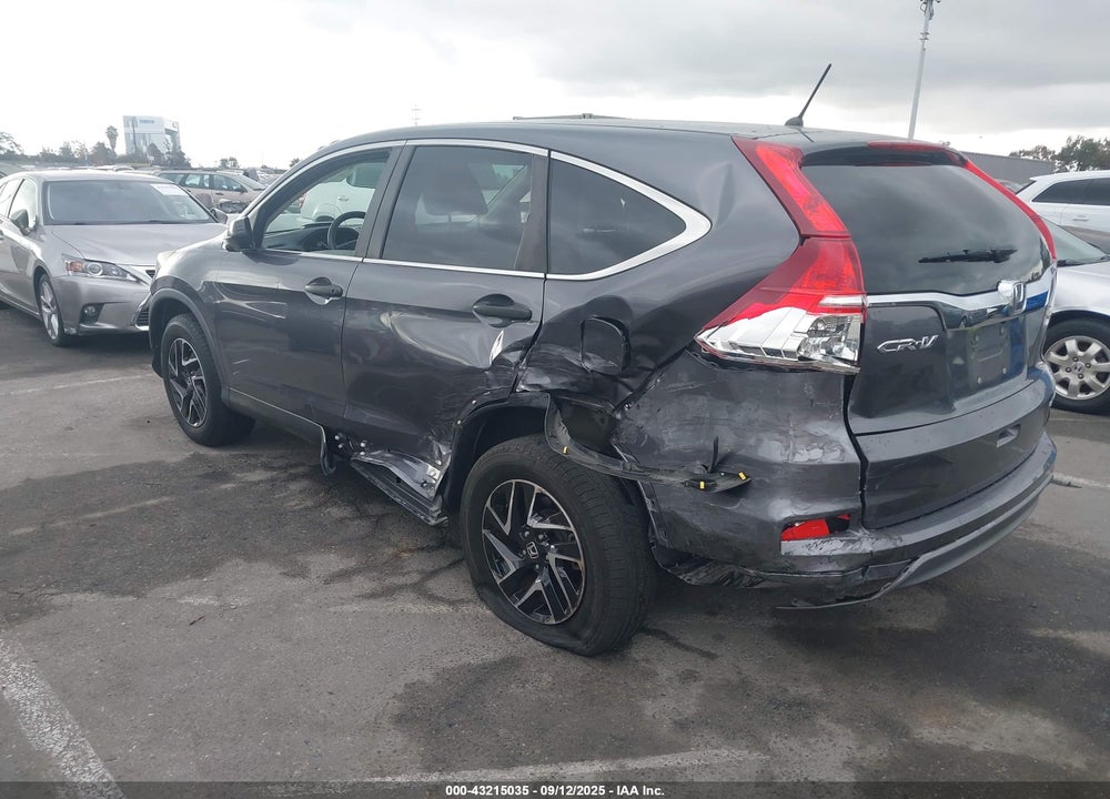 2016 HONDA CR-V VIN: 2HKRM3H49GH514625