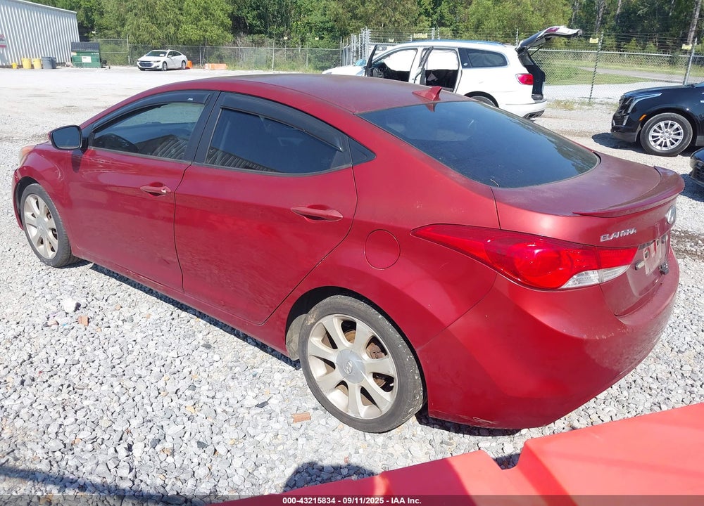 2012 HYUNDAI ELANTRA VIN: KMHDH4AE2CU206389