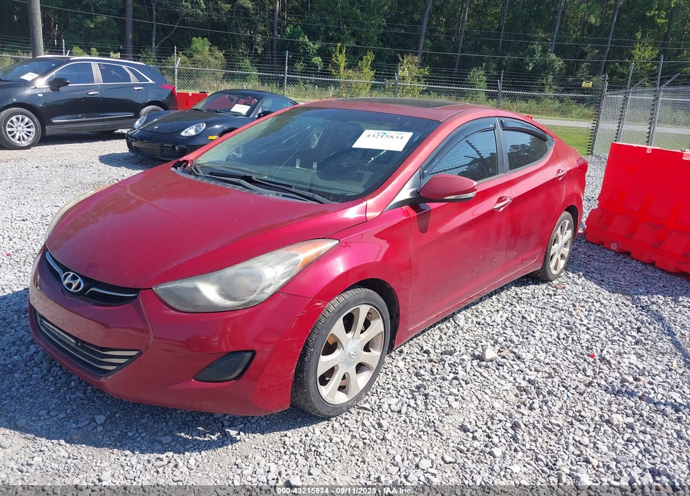 2012 HYUNDAI ELANTRA VIN: KMHDH4AE2CU206389