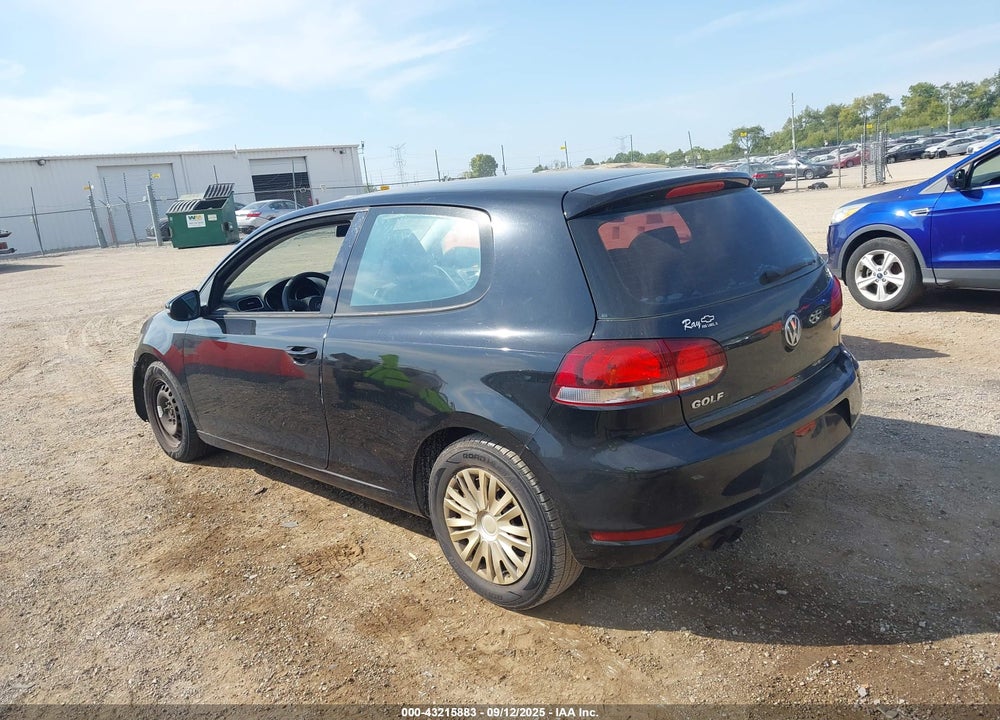 2012 VOLKSWAGEN GOLF VIN: WVWBB7AJ5CW111986
