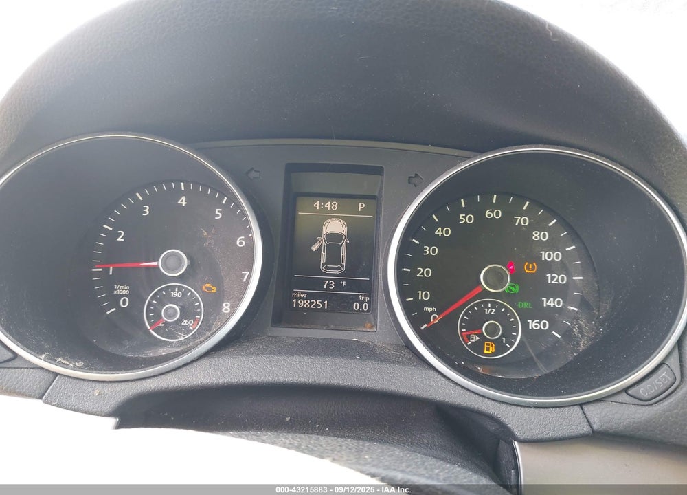 2012 VOLKSWAGEN GOLF VIN: WVWBB7AJ5CW111986