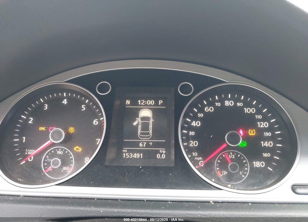 2013 VOLKSWAGEN CC VIN: WVWBP7AN8DE565208