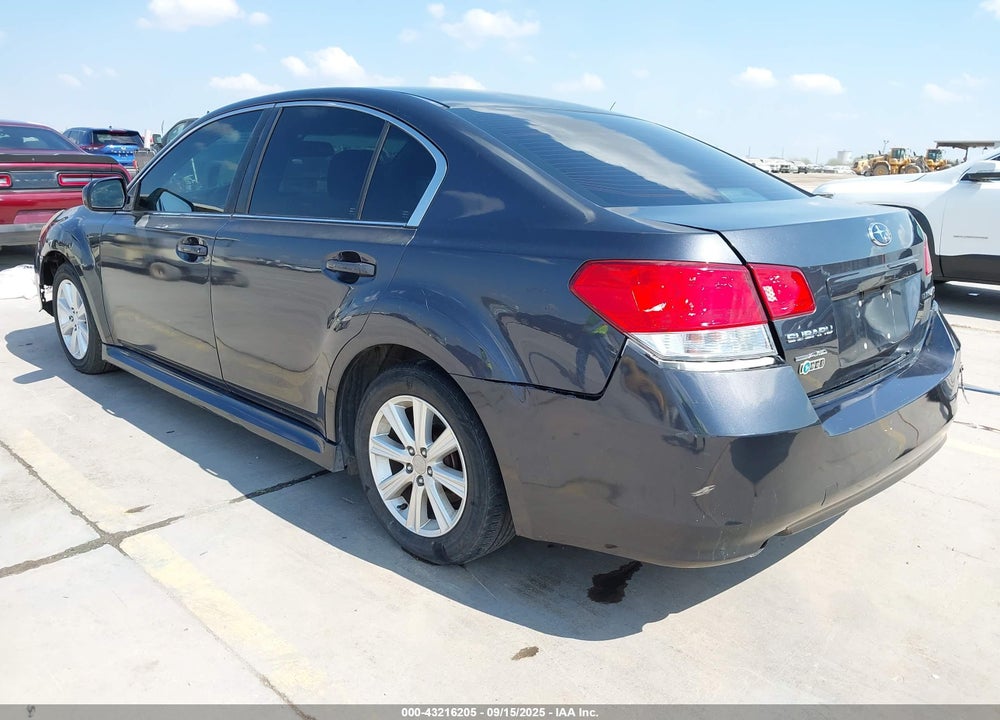 2011 SUBARU LEGACY 2.5I PREMIUM VIN: 4S3BMCG65B3255222