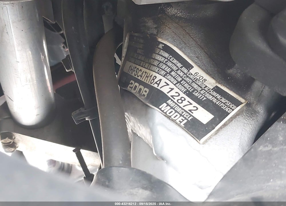 2008 HONDA GL1800 VIN: 1HFSC47H18A712872