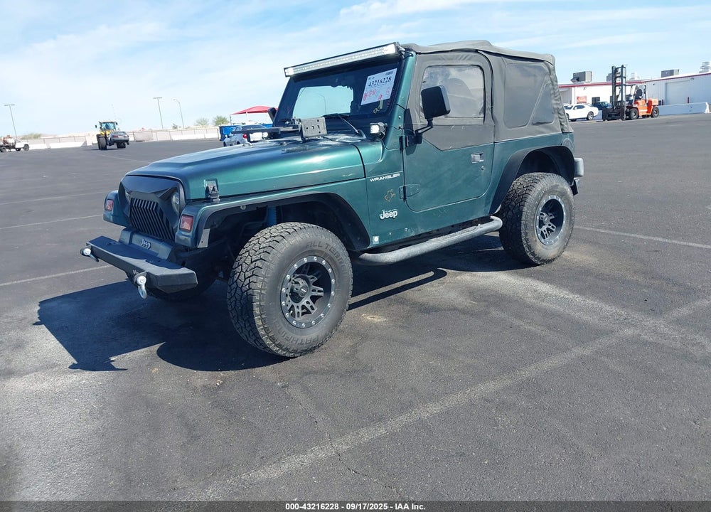 1999 JEEP WRANGLER SE VIN: 1J4FY29P7XP412247