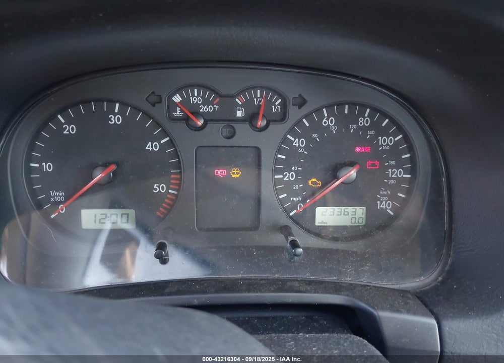2003 VOLKSWAGEN JETTA GL TDI VIN: 3VWRP69M73M197839