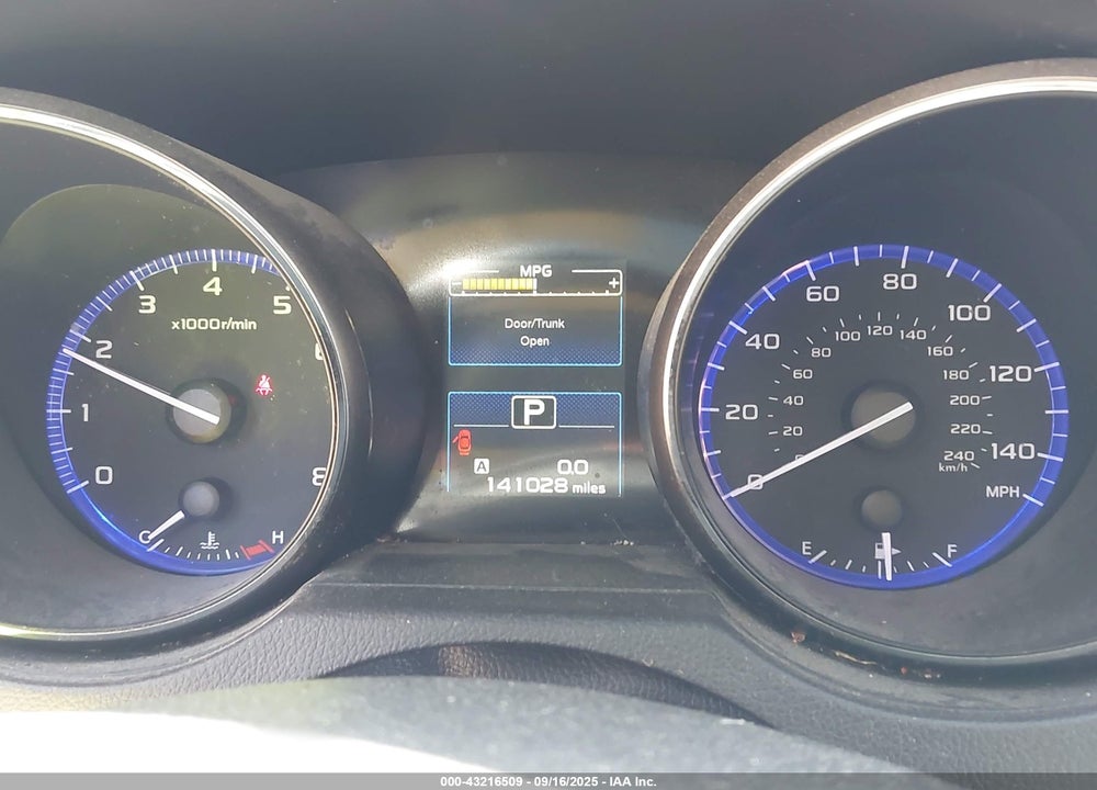 2016 SUBARU LEGACY VIN: 4S3BNAJ63G3032467