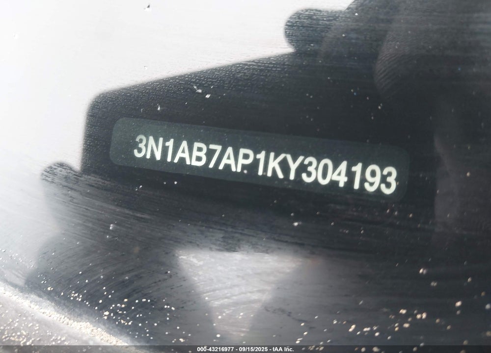 2019 NISSAN SENTRA VIN: 3N1AB7AP1KY304193