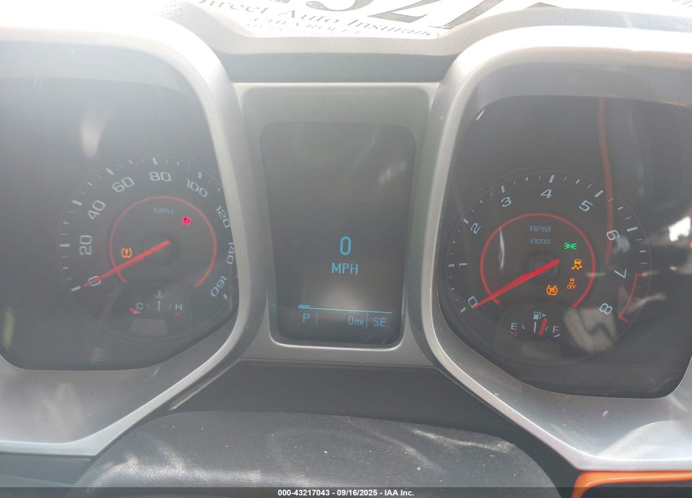 2012 CHEVROLET CAMARO 2LS VIN: 2G1FA1E32C9111409