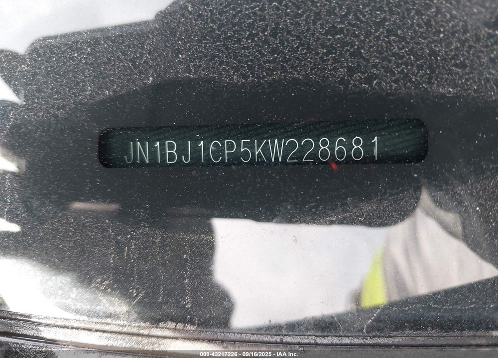 2019 NISSAN ROGUE SPORT VIN: JN1BJ1CP5KW228681