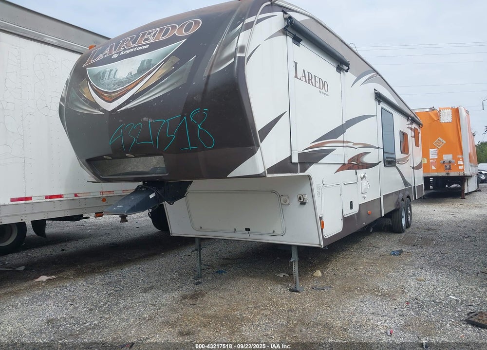 2013 KEYSTONE 5TH WHEEL TRAVEL TRAILER VIN: 4YDF33527DE602767